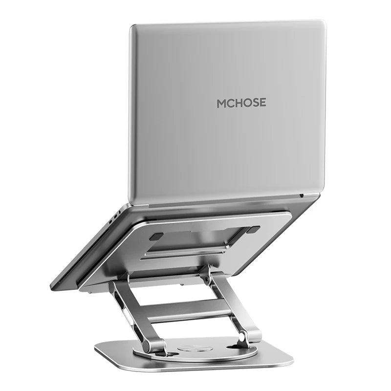 Laptop Stand 360° Rotatable Notebook Holder Liftable Desk Riser Stand Aluminum Alloy Stand Compatible With 9.7-17.3 Inch Laptops exovai.com