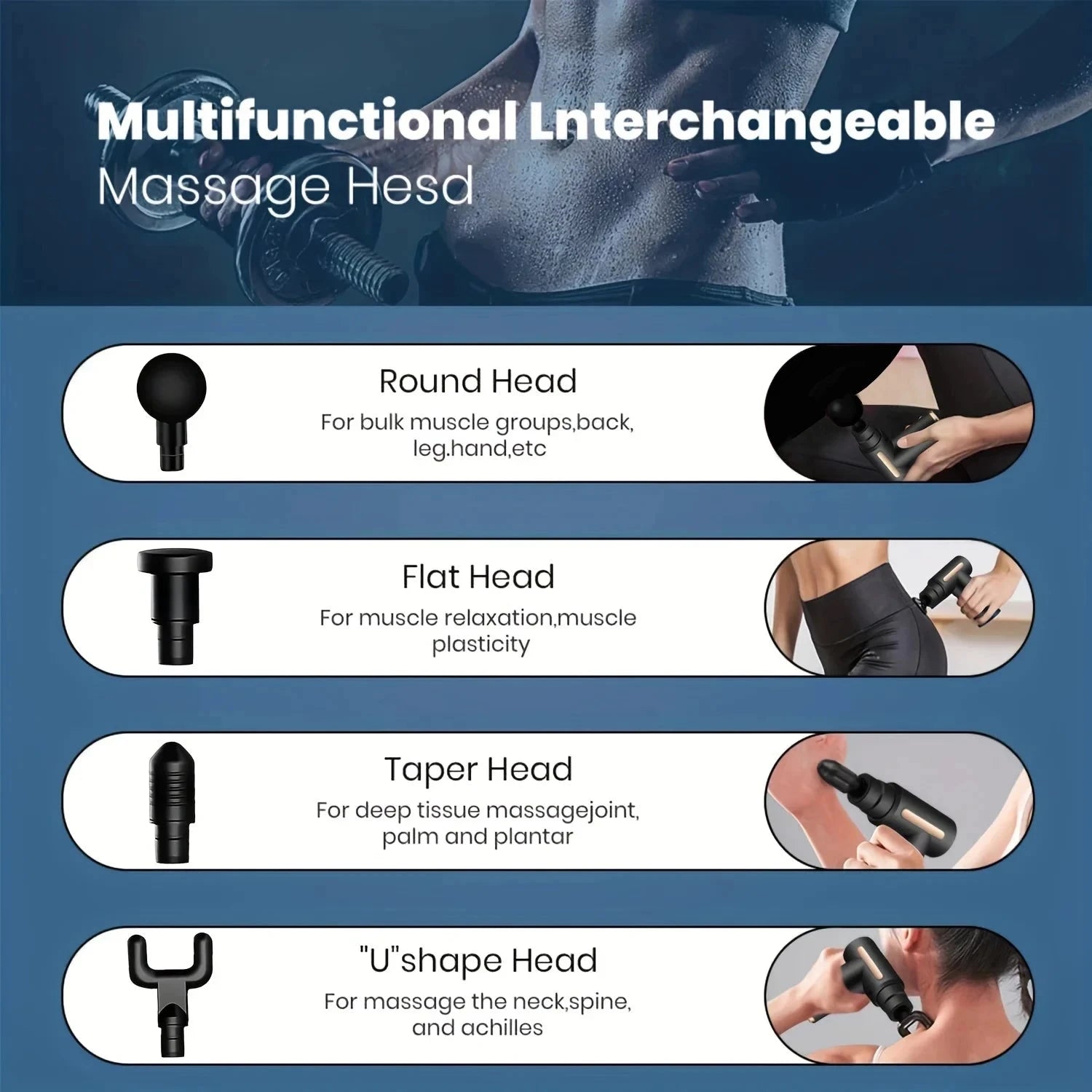 99 Level Massage Gun Fascia Deep Muscle Relax Body Neck Massager Electric Fitness Equipment Noise Reduction Male Female exovai.com