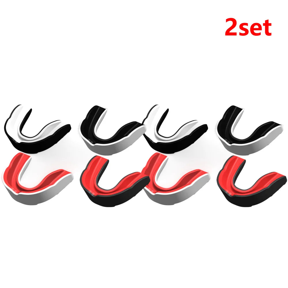 Fighting Training Mouth Guard Boxing Gum Shield Slim Fit Adult Sports Mouthguard Football Wrestling Boxing Teeth Protection exovai.com