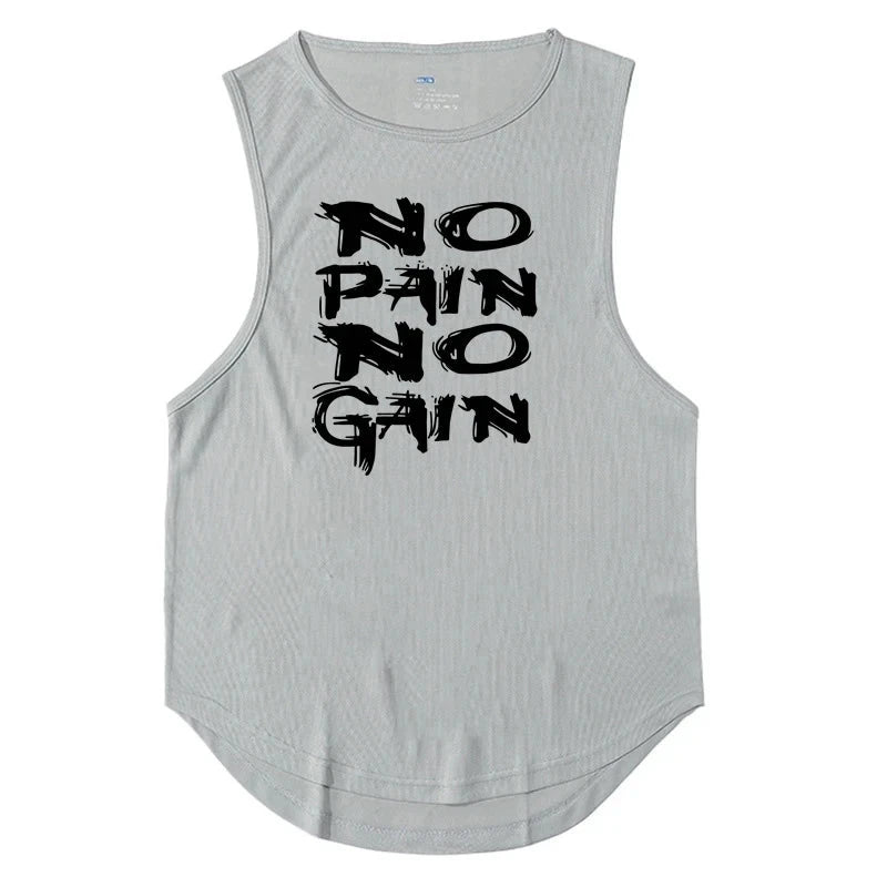 Gym Top Men Men's Clothing Fitness Clothes Shirt Bodybuilding Vests Man Vest Singlet Singlets Muscular Stringer T-shirts Tops exovai.com