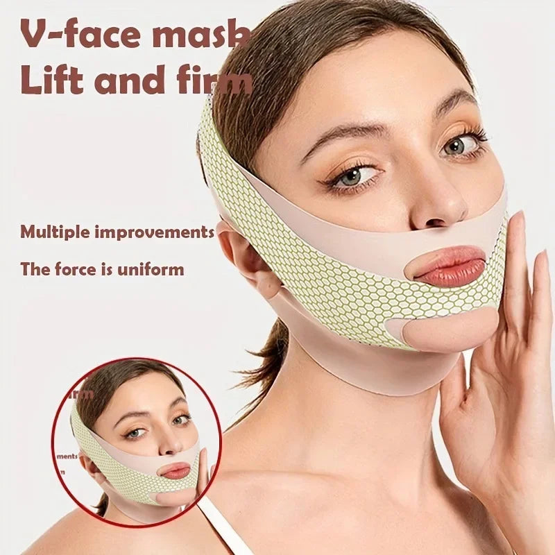 Face-Lift With Sleep Face V Shaper Facial Slimming Bandage Relaxation Shape Lift Reduce Double Chin Face Thining Band Massage exovai.com