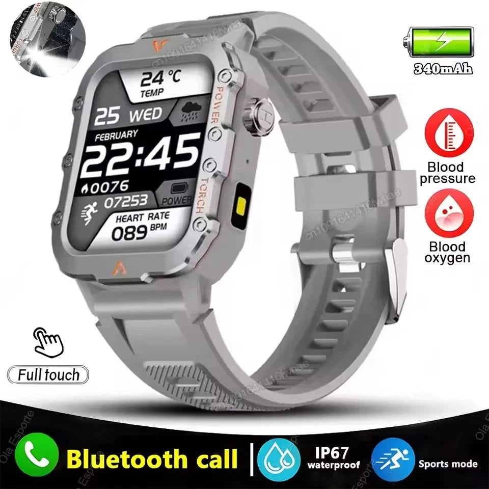 2025 New LED Men's Smartwatch Bluetooth Talking Smartwatch Multi Sport Mode Health Monitor Outdoor Sport Smart Watch For Android exovai.com