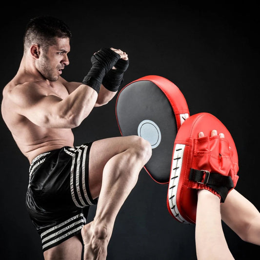 2pcs Boxing Mitts MMA Punching Focus Mitts Kickboxing Muay Thai Pads Training Boxing Target Pads exovai.com