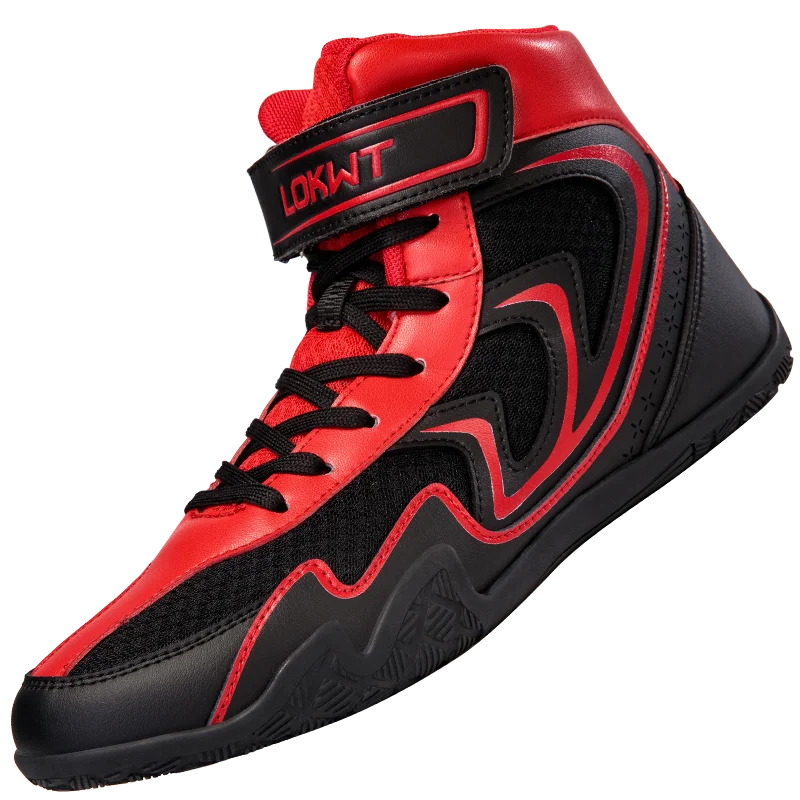 Gym Training Boxing Boots Men's Boxing Shoes Professional Women's Breathable Fighting Wrestling Shoes Anti-slip and Wear-resista exovai.com