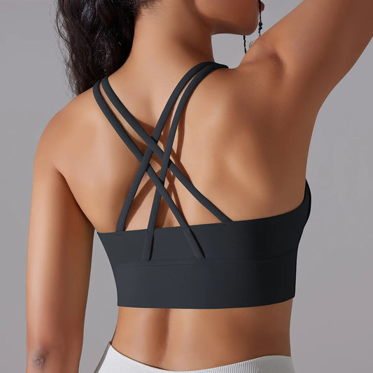 Women Yoga BraTank Tops for Fitness Naked Feel Sport Bra Gym Vest Women Camisole Workout Underwear Sportswear Outfit exovai.com
