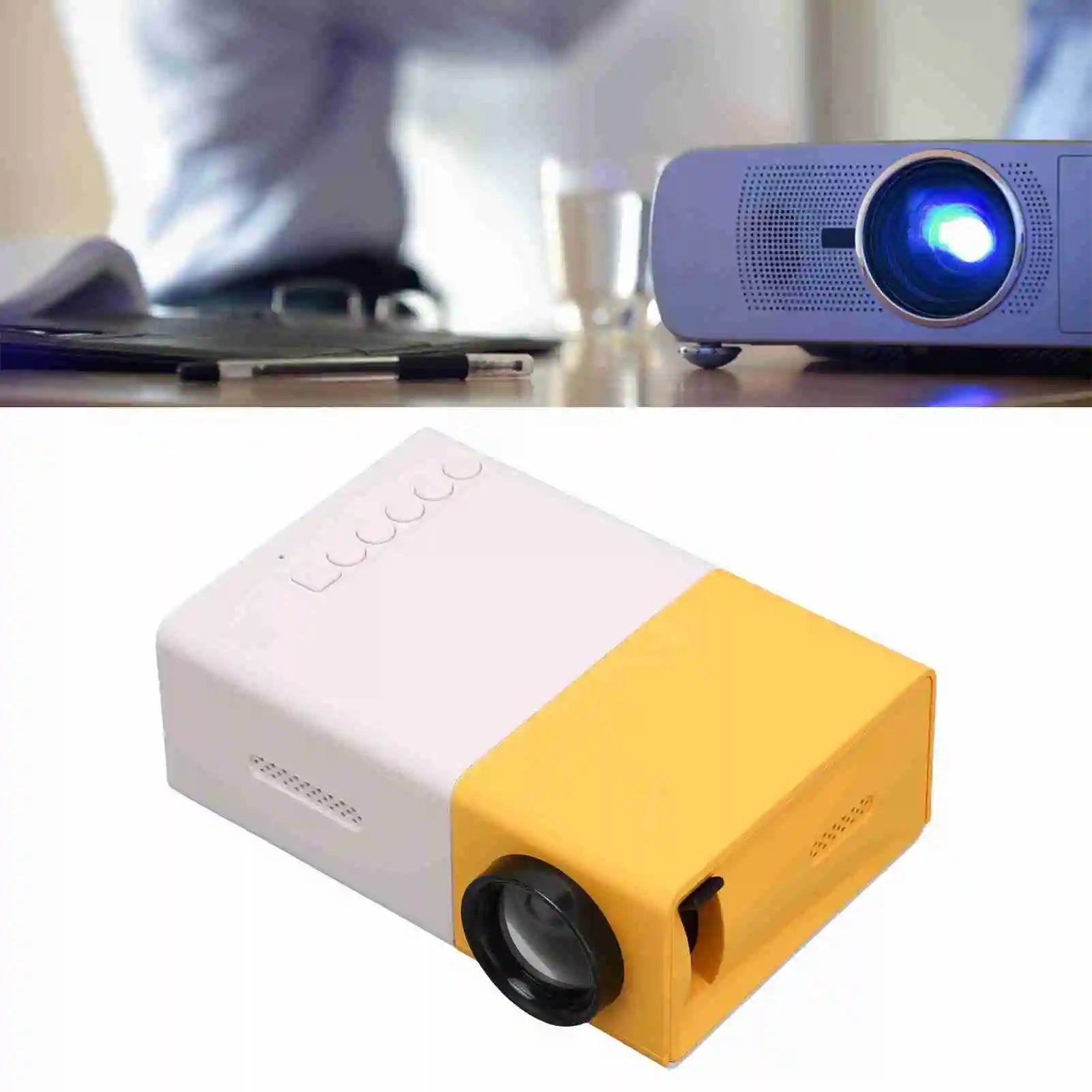 Mini Projector Smart HD 1080P HiFi Portable Movie Projector for USB HD Multimedia Interface Memory Card Smart Home Projector exovai.com