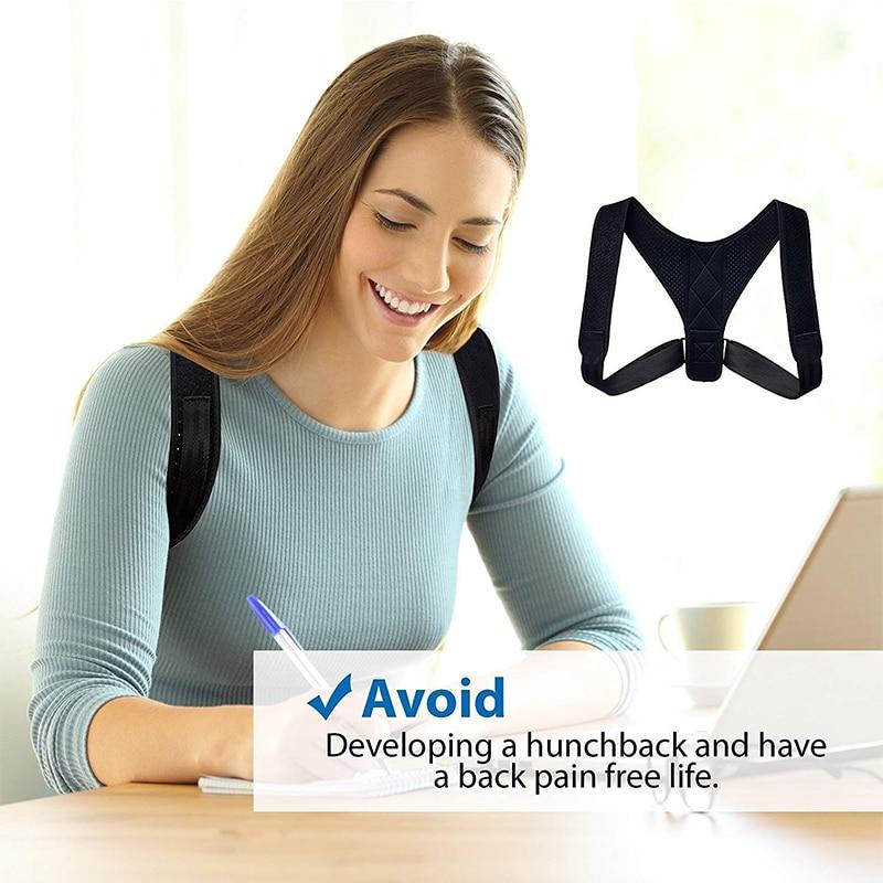 Unisex Adjustable Back Posture Corrector Yellow Pandora