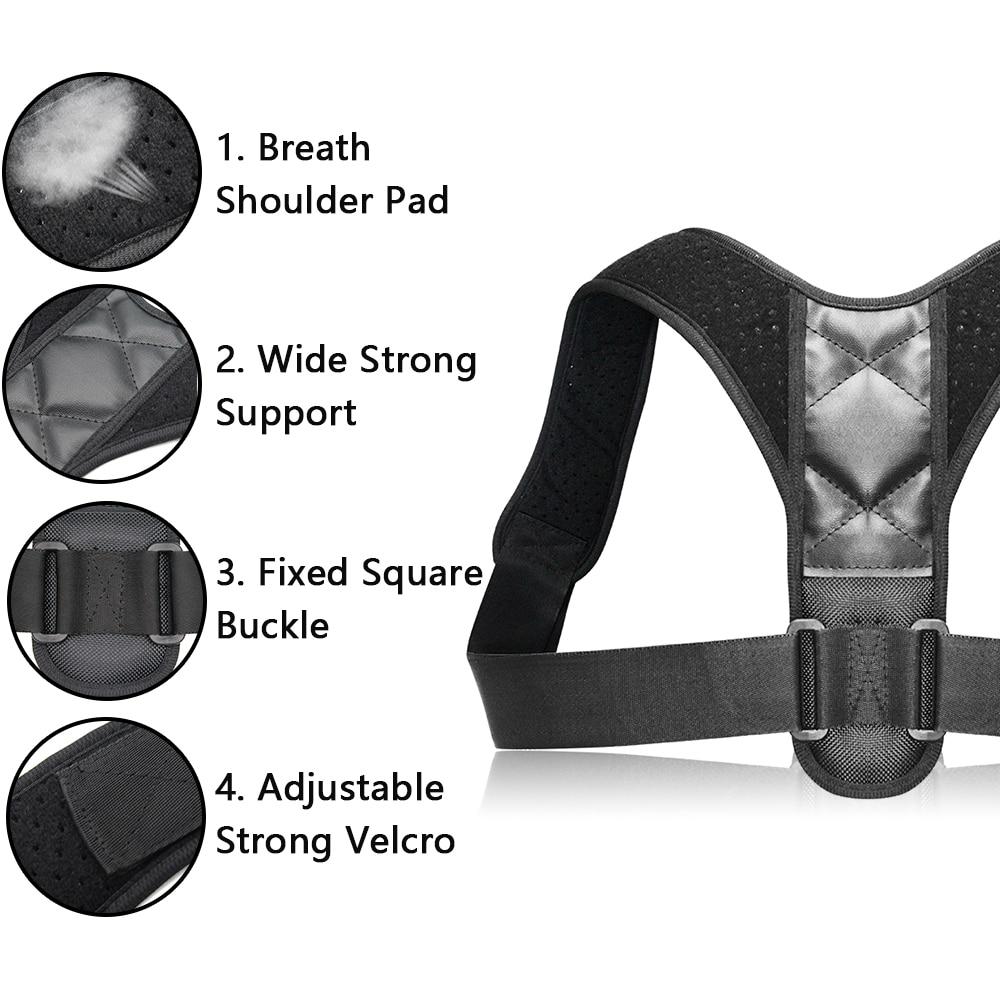 Unisex Adjustable Back Posture Corrector Yellow Pandora